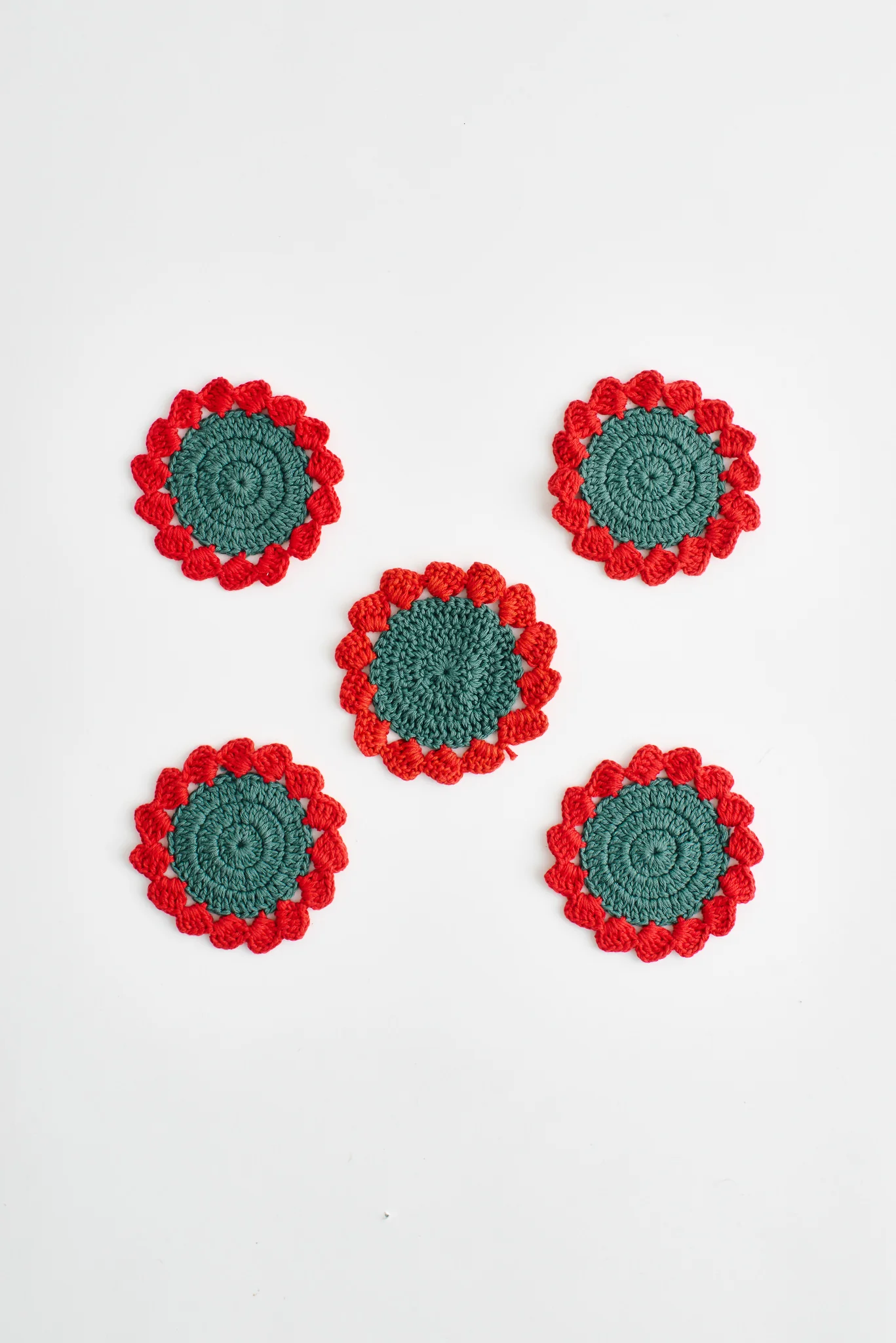 Hibiscus Crochet Coasters