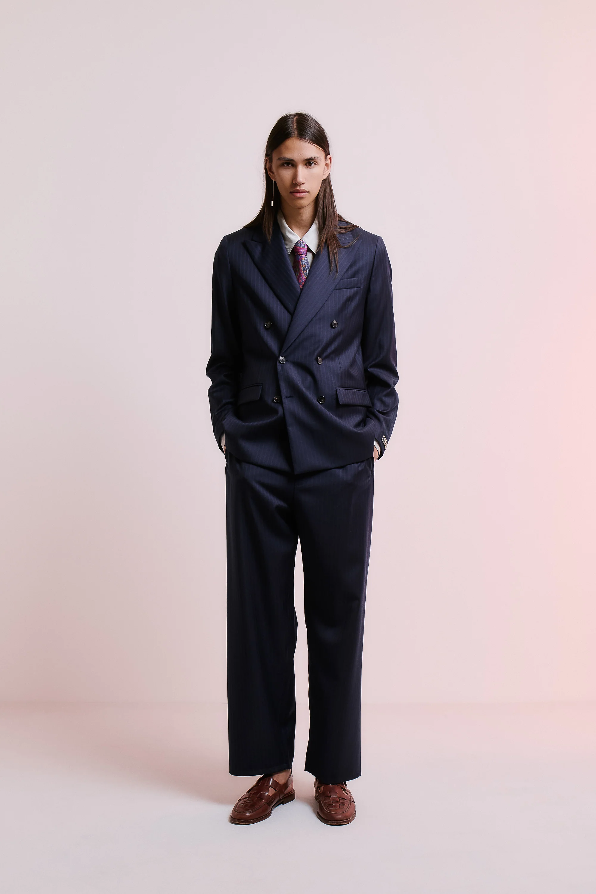 DOUBLE BREASTED PEAK BLAZER
