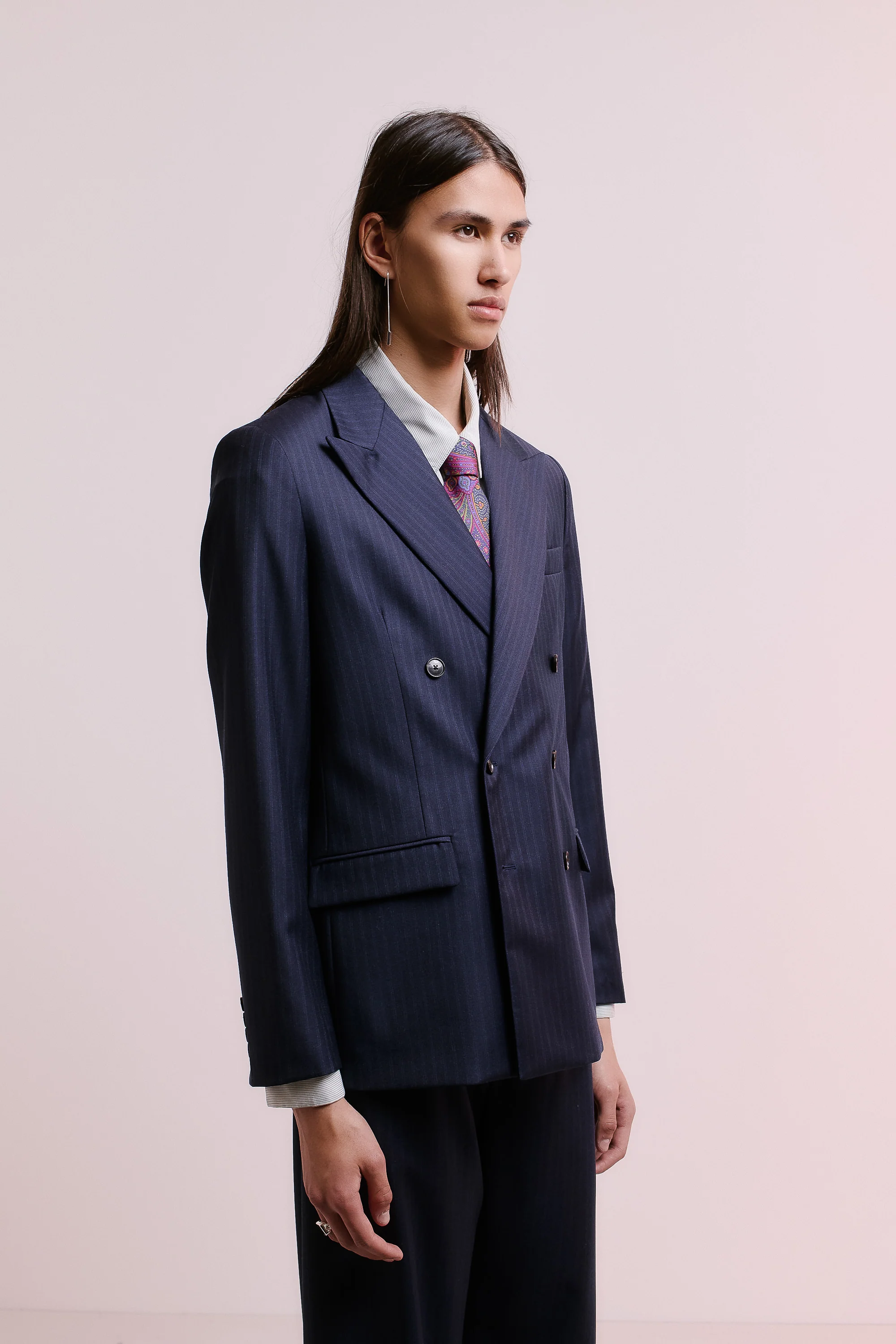 DOUBLE BREASTED PEAK BLAZER - Image 7