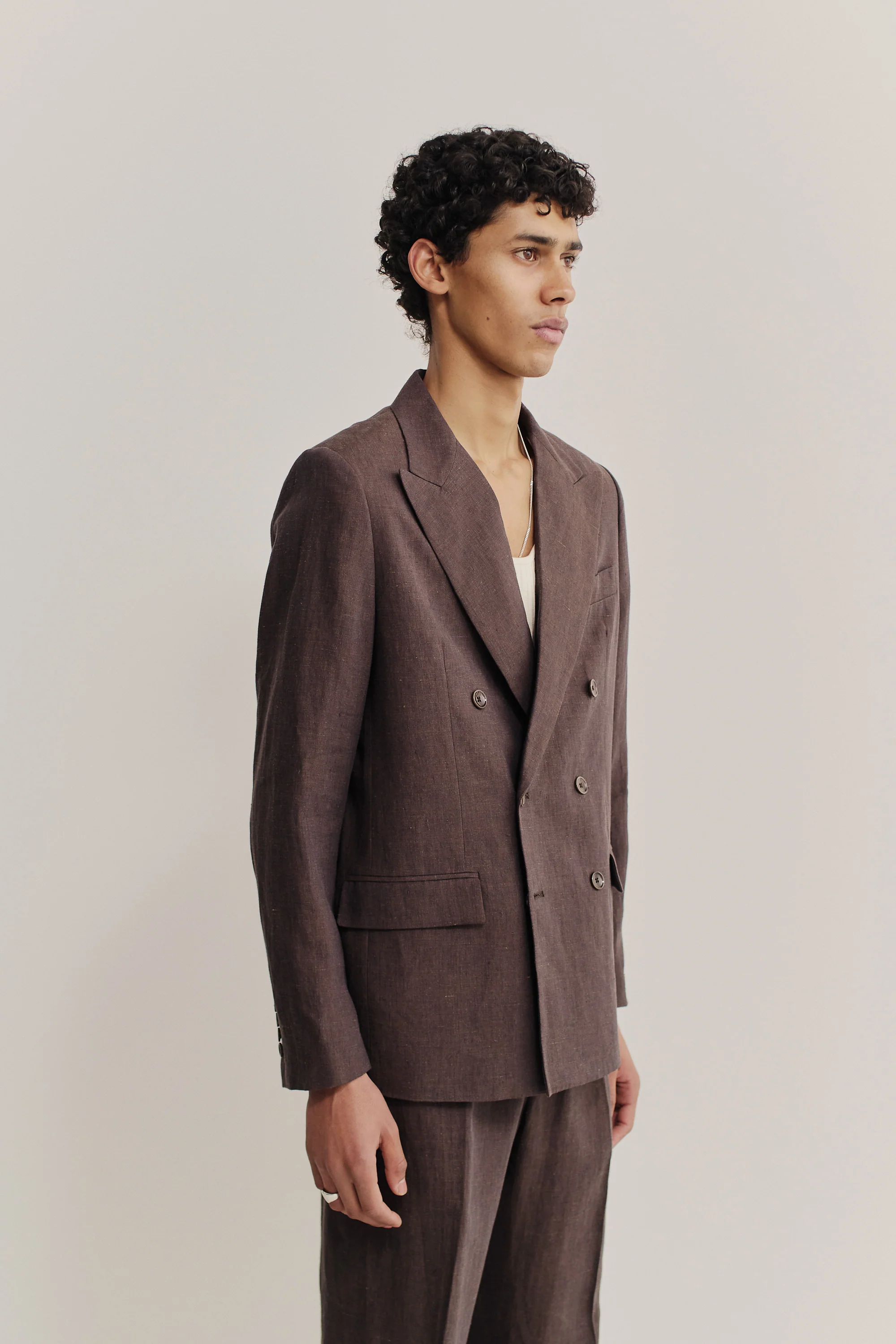 DOUBLE BREASTED PEAK BLAZER - Image 6