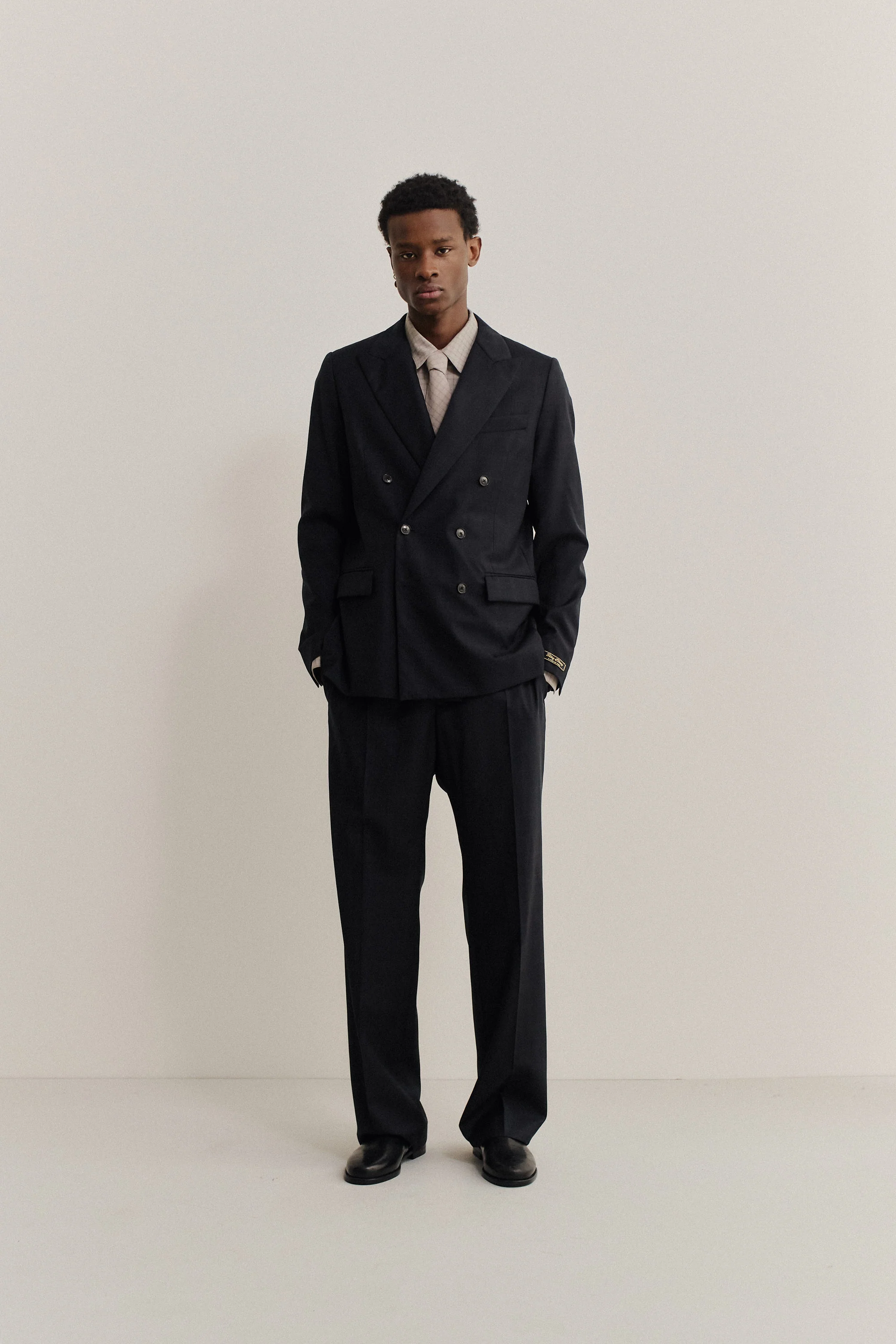DOUBLE BREASTED PEAK BLAZER - Image 3