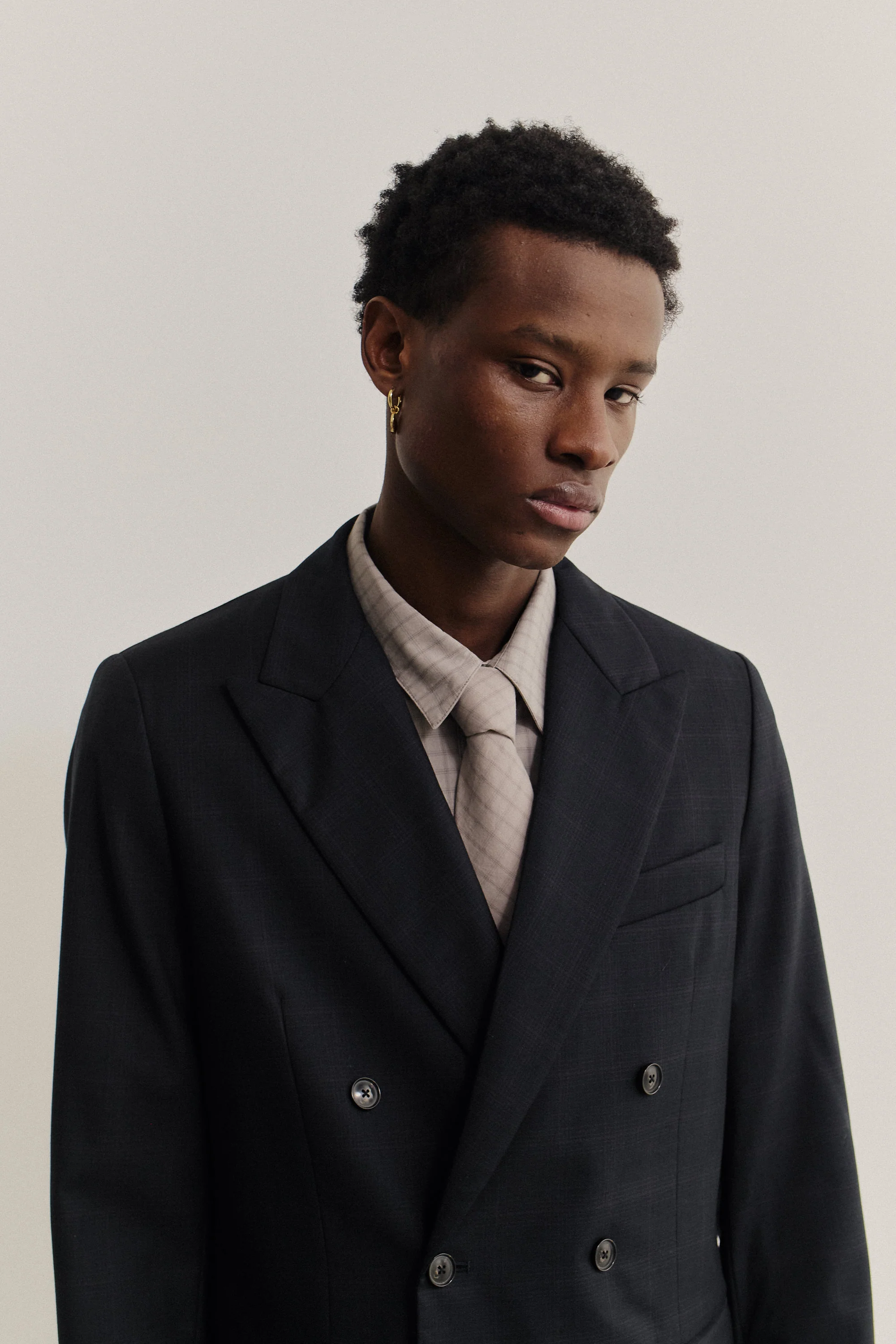 DOUBLE BREASTED PEAK BLAZER - Image 4