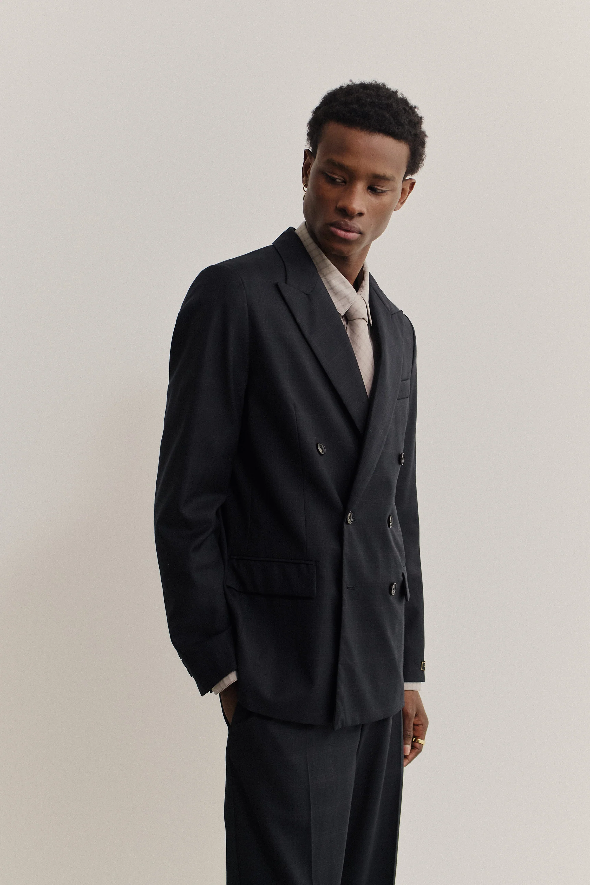 DOUBLE BREASTED PEAK BLAZER - Image 9