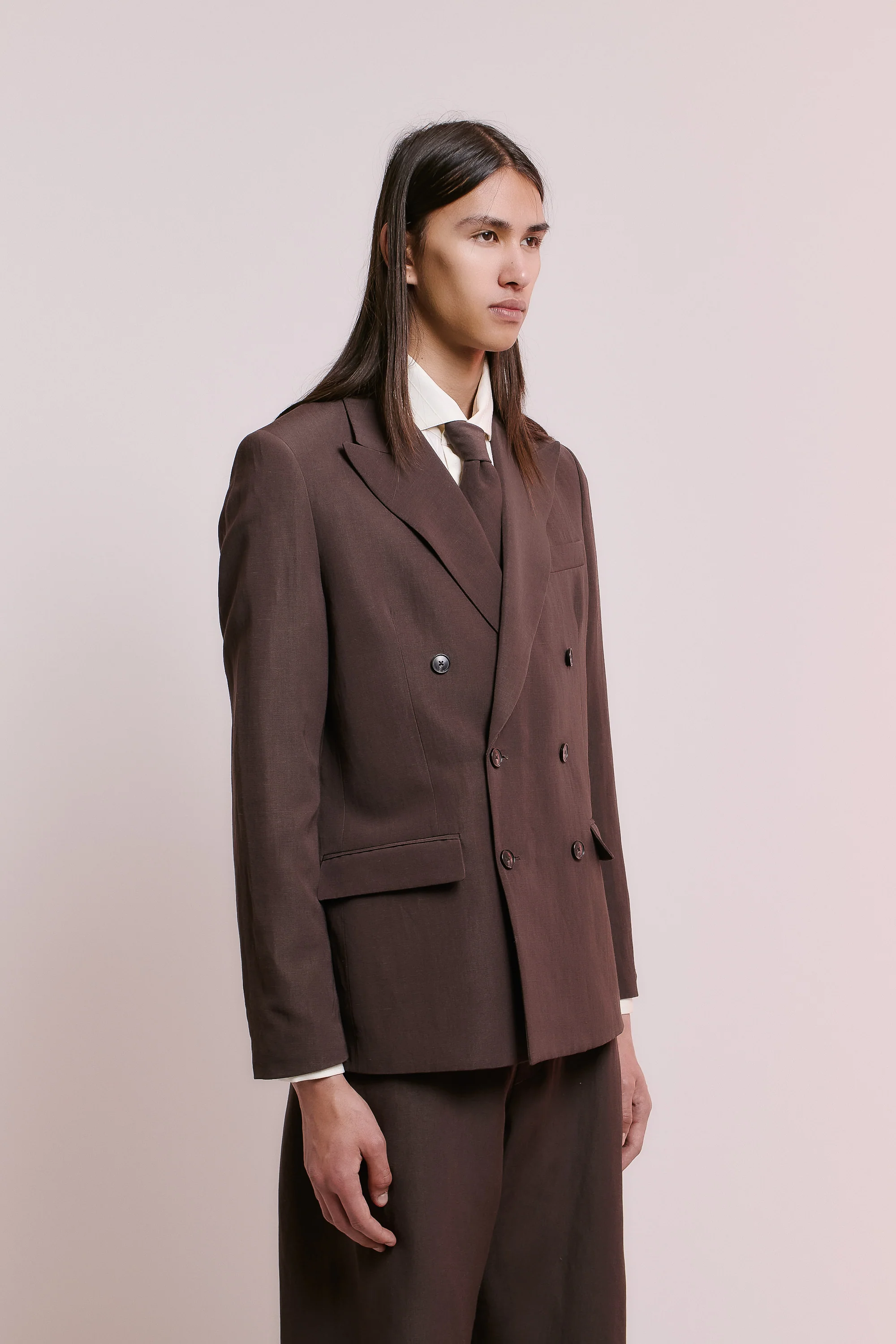DOUBLE BREASTED PEAK BLAZER - Image 7