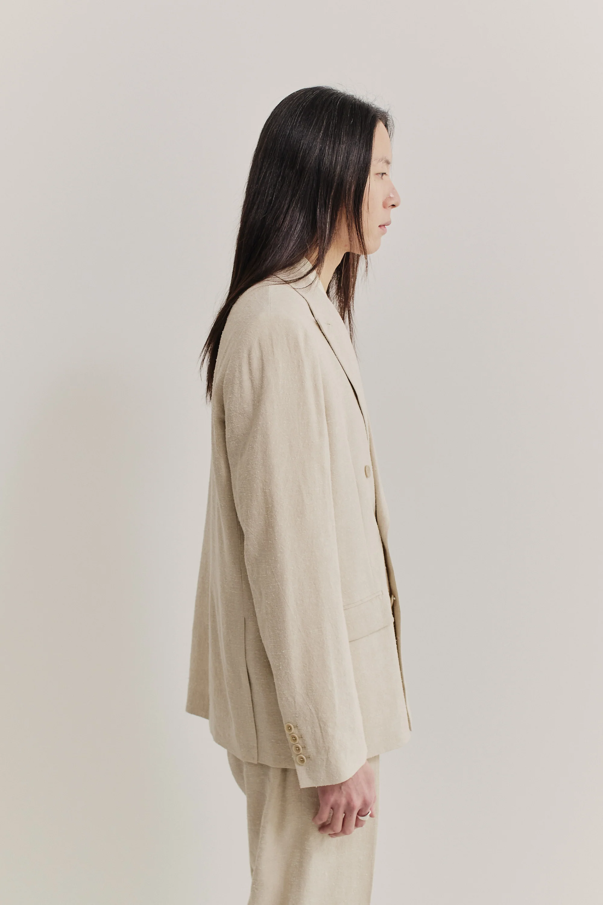 DOUBLE BREASTED PEAK BLAZER - Image 4